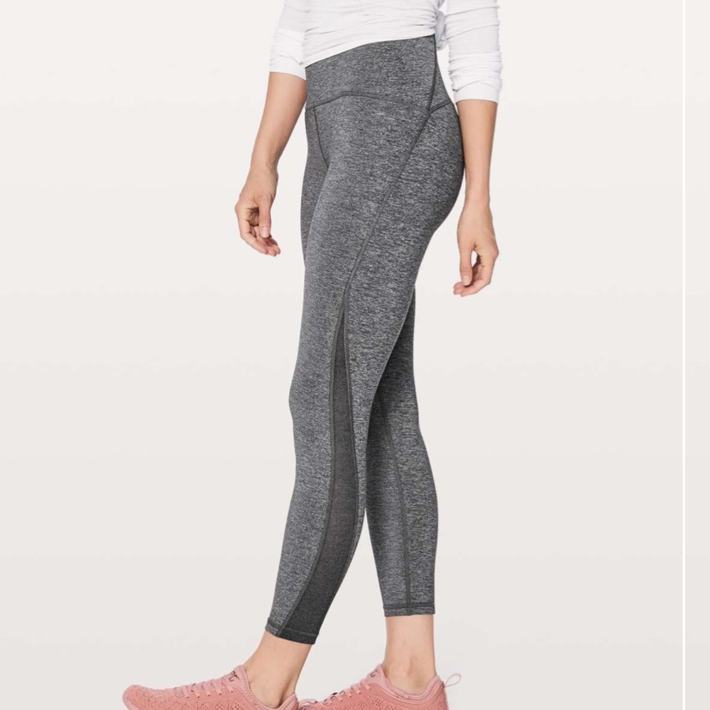 Lululemon Train Times 7/8 Pant 25" Heathered Black